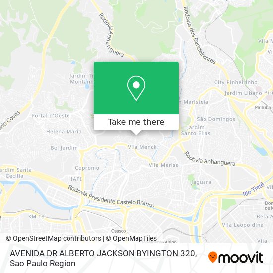 Mapa AVENIDA DR ALBERTO JACKSON BYINGTON  320