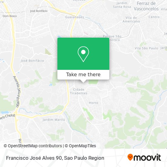 Francisco José Alves 90 map