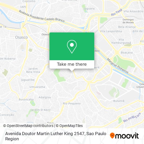 Mapa Avenida Doutor Martin Luther King 2547