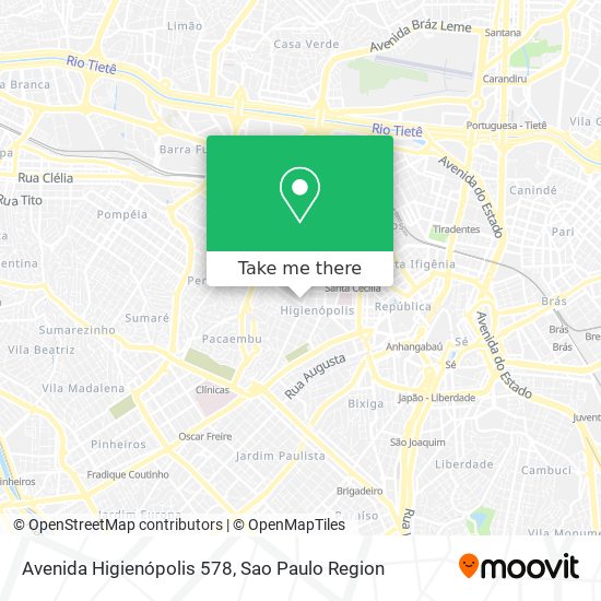 Avenida Higienópolis  578 map