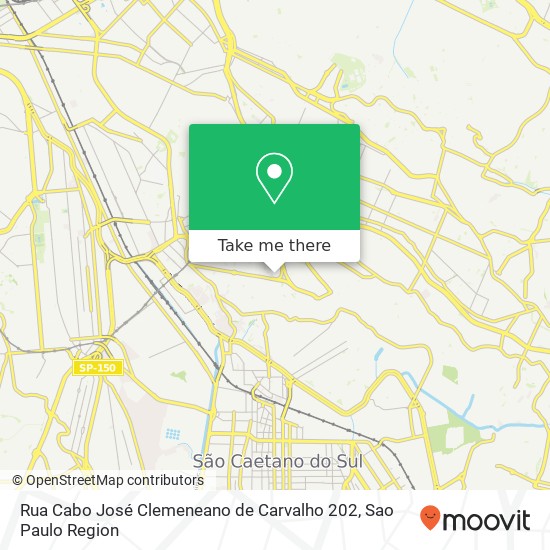 Mapa Rua Cabo José Clemeneano de Carvalho 202