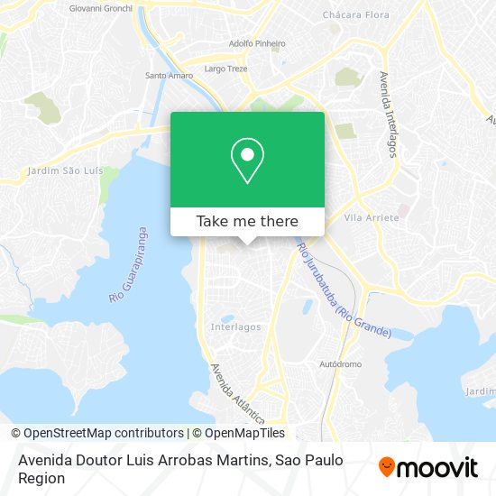 Mapa Avenida Doutor Luis Arrobas Martins