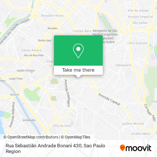 Rua Sebastião Andrade Bonani 430 map