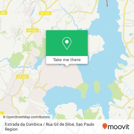 Mapa Estrada da Cumbica / Rua Gil de Siloé