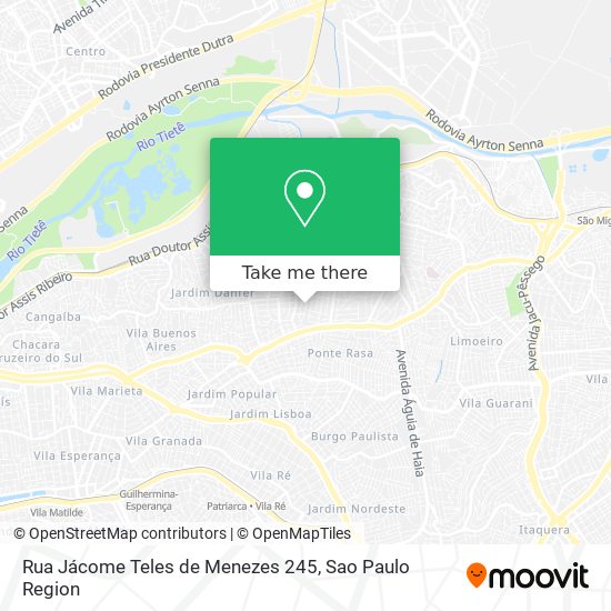 Mapa Rua Jácome Teles de Menezes 245