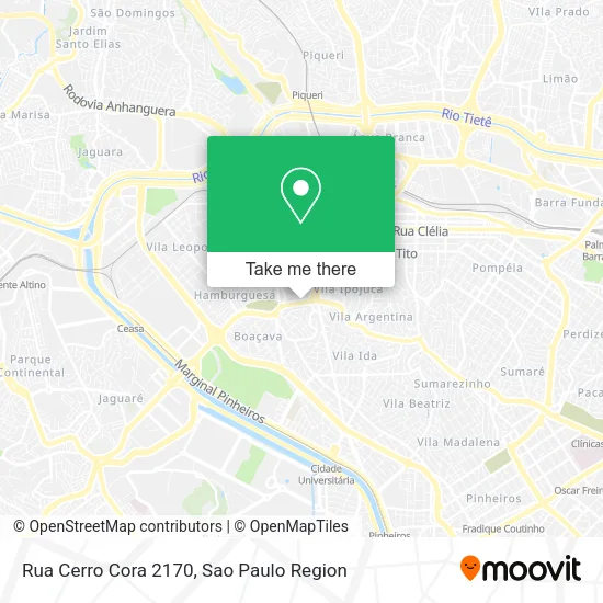 Rua Cerro Cora 2170 map