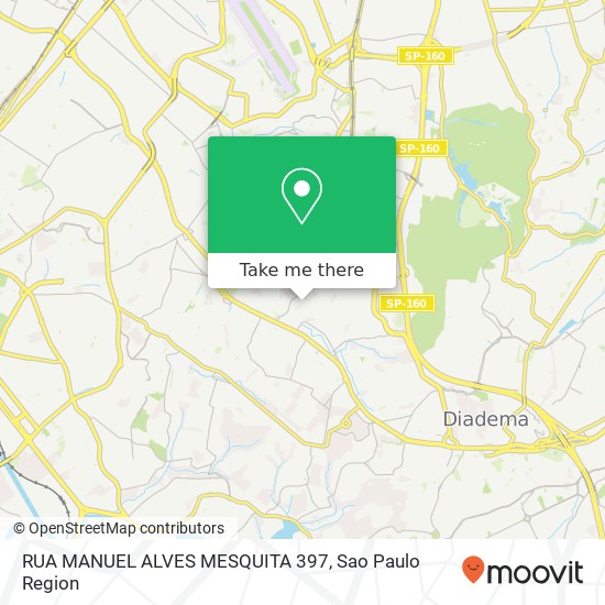 Mapa RUA MANUEL ALVES MESQUITA 397