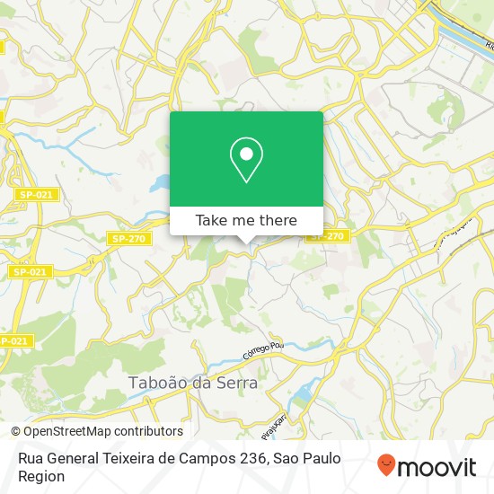 Rua General Teixeira de Campos 236 map