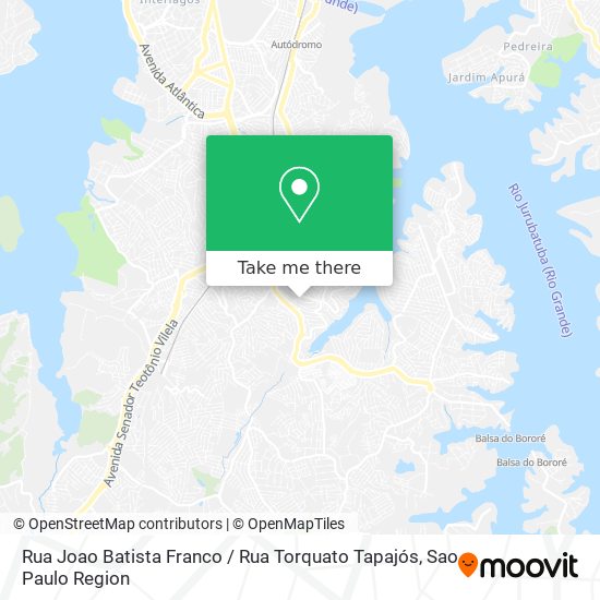 Mapa Rua Joao Batista Franco / Rua Torquato Tapajós