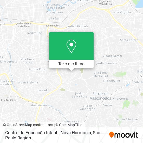 Mapa Centro de Educação Infantil Nova Harmonia