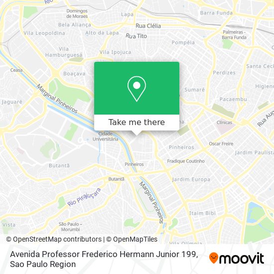 Mapa Avenida Professor Frederico Hermann Junior 199