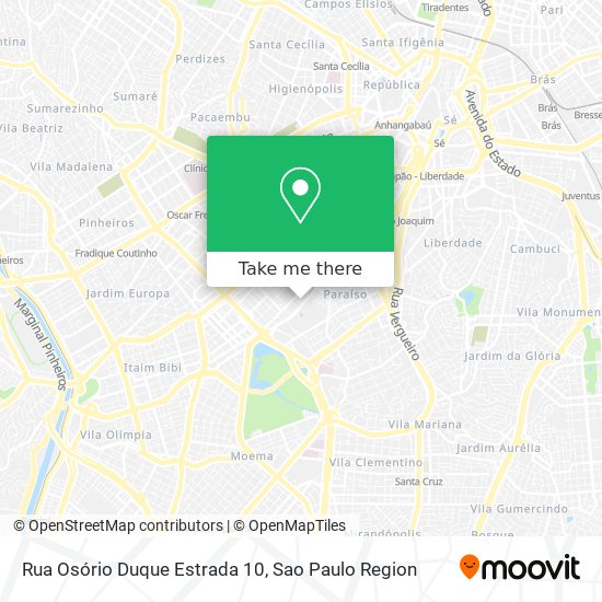 Mapa Rua Osório Duque Estrada 10