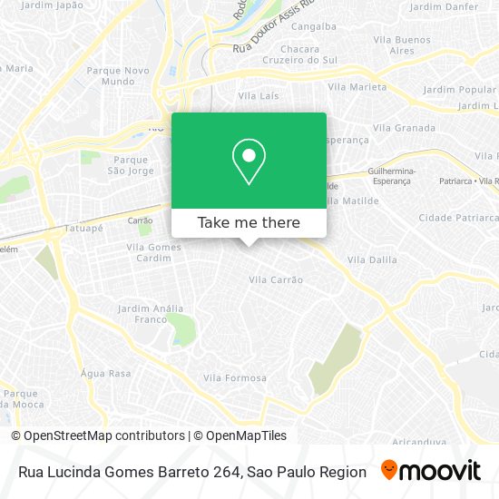 Rua Lucinda Gomes Barreto 264 map