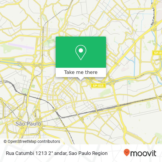 Mapa Rua Catumbi 1213   2° andar
