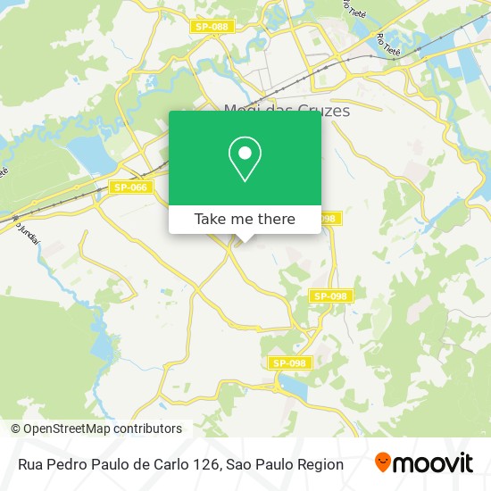 Mapa Rua Pedro Paulo de Carlo 126