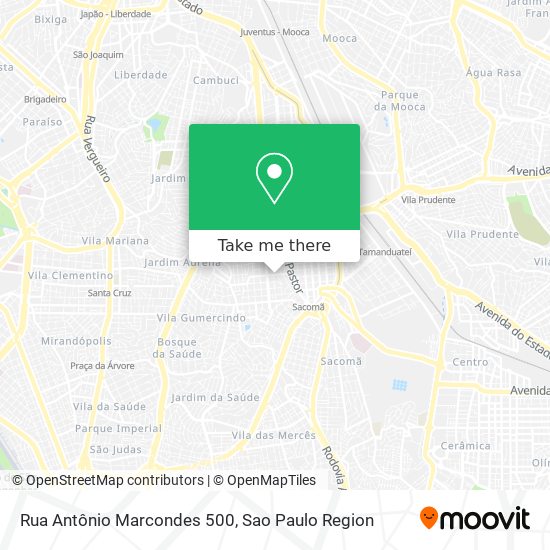 Mapa Rua Antônio Marcondes 500
