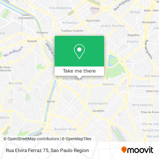Rua Elvira Ferraz 75 map