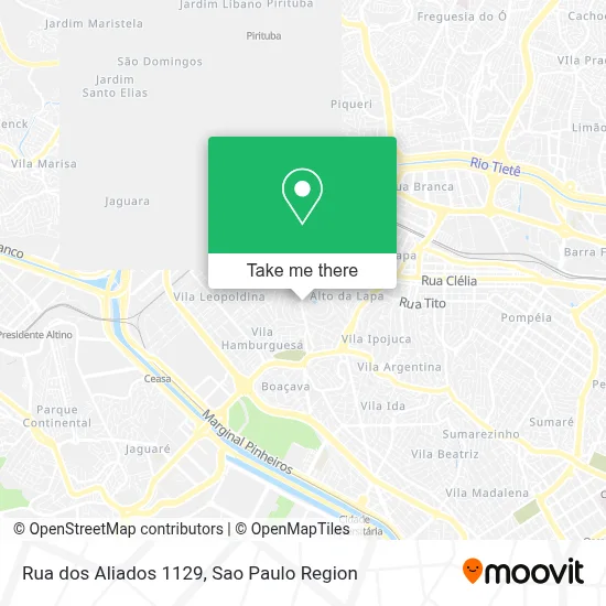 Rua dos Aliados 1129 map