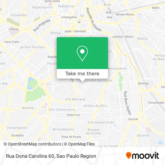 Mapa Rua Dona Carolina 60