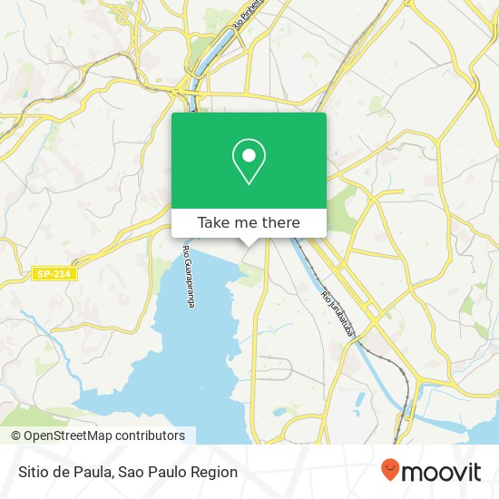 Sitio de Paula map