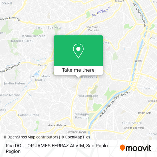Rua DOUTOR JAMES FERRAZ ALVIM map