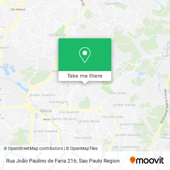 Mapa Rua João Paulino de Faria 216