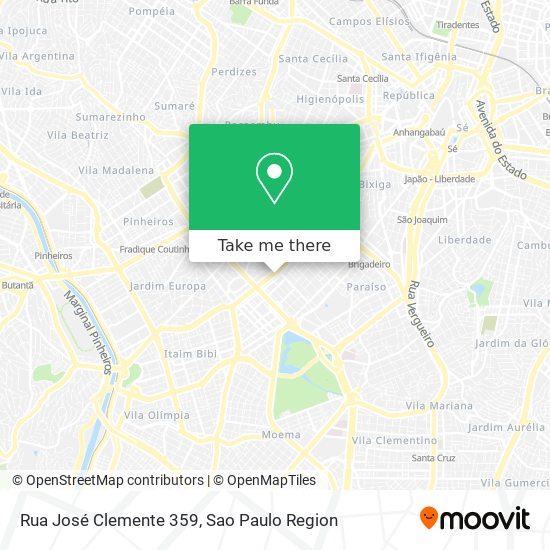 Rua José Clemente 359 map