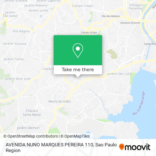 Mapa AVENIDA NUNO MARQUES PEREIRA 110