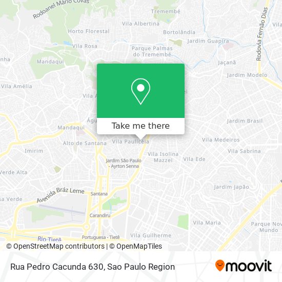 Rua Pedro Cacunda 630 map