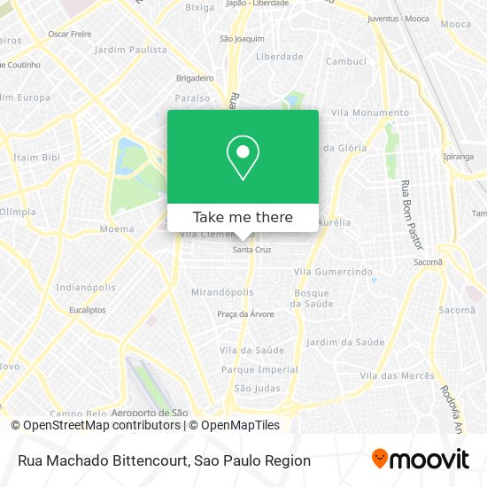 Mapa Rua Machado Bittencourt