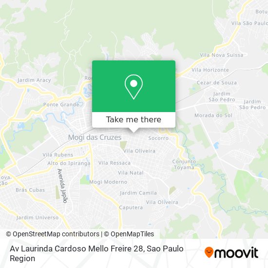 Mapa Av  Laurinda Cardoso Mello Freire 28