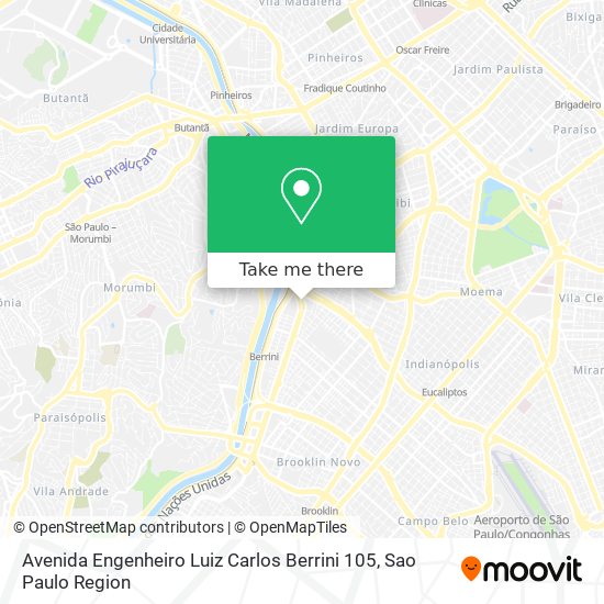 Avenida Engenheiro Luiz Carlos Berrini 105 map