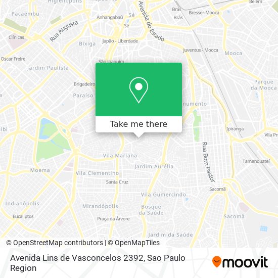 Mapa Avenida Lins de Vasconcelos 2392