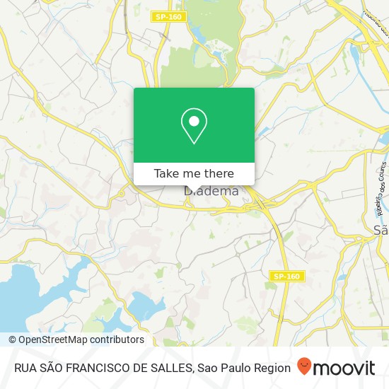 Mapa RUA SÃO FRANCISCO DE SALLES