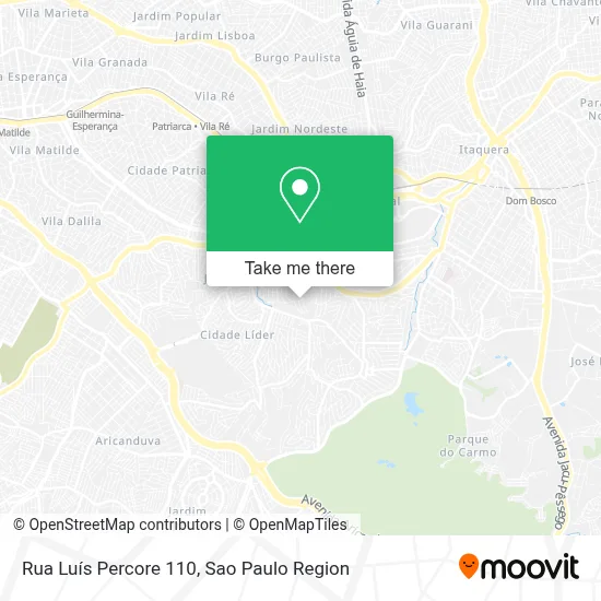 Rua Luís Percore 110 map