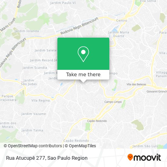 Rua Atucupê  277 map