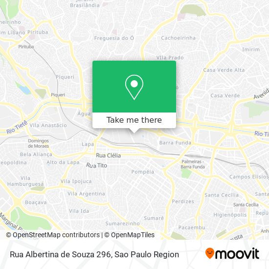 Rua Albertina de Souza 296 map