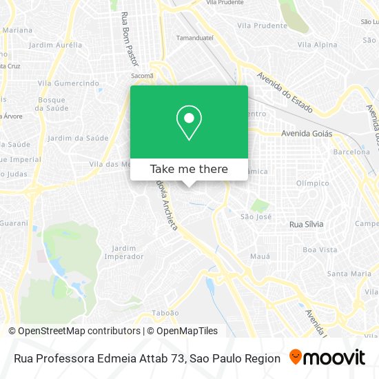 Mapa Rua Professora Edmeia Attab 73