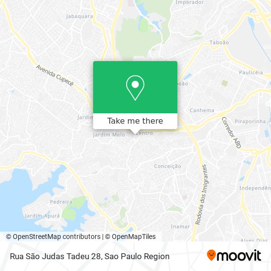 Mapa Rua São Judas Tadeu 28