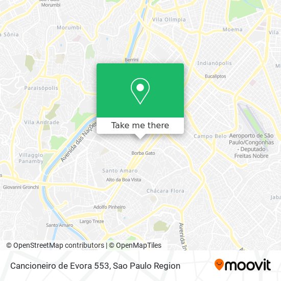 Cancioneiro de Evora 553 map