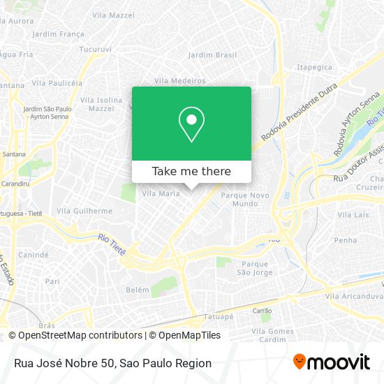 Rua José Nobre 50 map