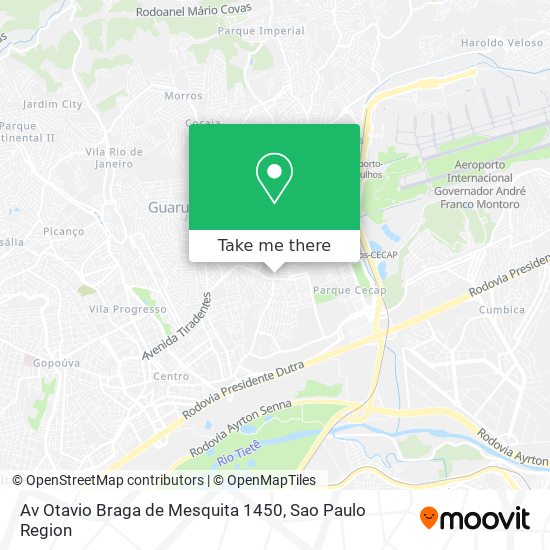 Av  Otavio Braga de Mesquita  1450 map