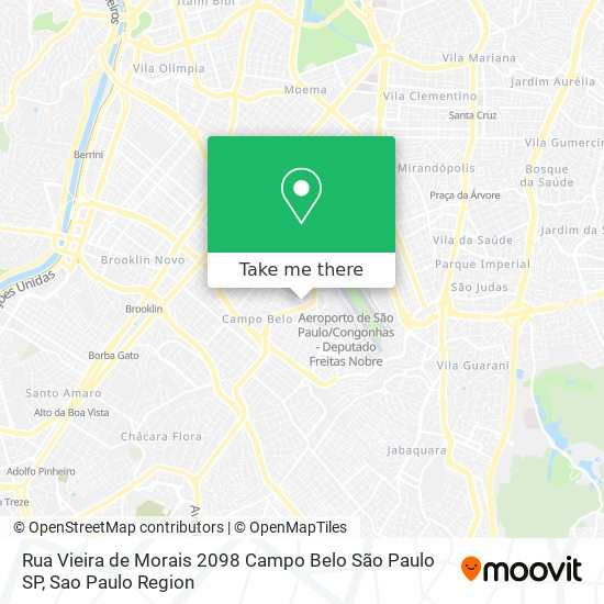 Rua Vieira de Morais  2098   Campo Belo   São Paulo   SP map