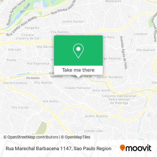 Rua Marechal Barbacena 1147 map