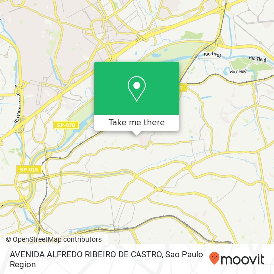 Mapa AVENIDA ALFREDO RIBEIRO DE CASTRO