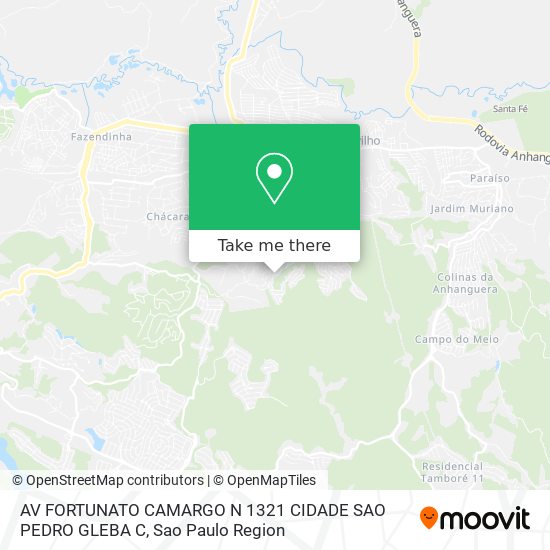 Mapa AV FORTUNATO CAMARGO  N  1321  CIDADE SAO PEDRO   GLEBA C