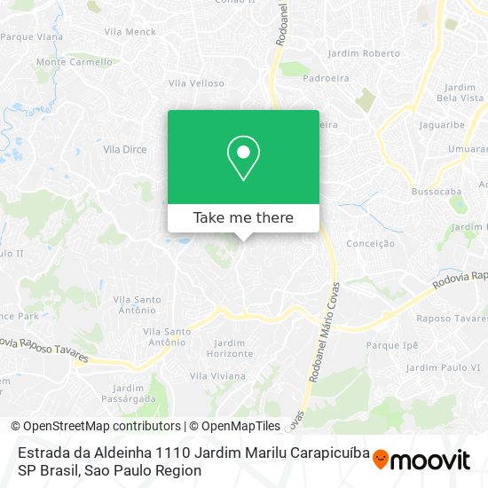 Estrada da Aldeinha  1110   Jardim Marilu  Carapicuíba   SP  Brasil map