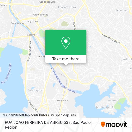 Mapa RUA JOAO FERREIRA DE ABREU 533