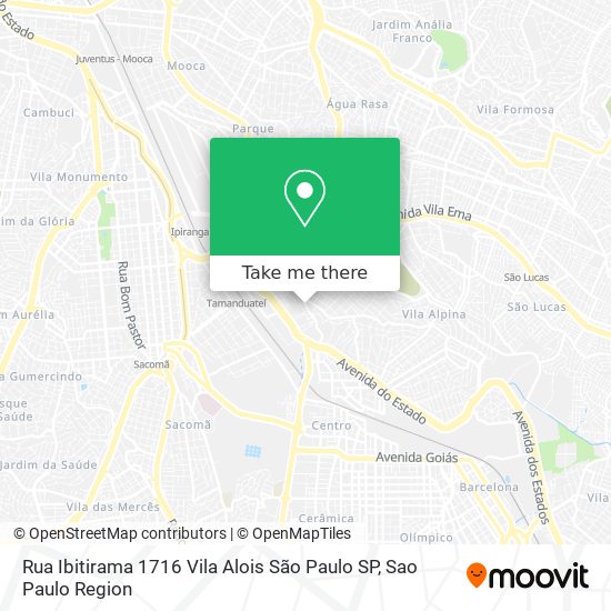 Rua Ibitirama  1716   Vila Alois   São Paulo   SP map