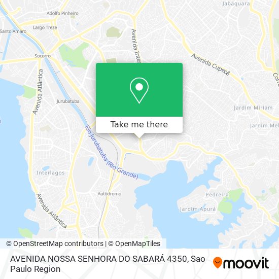 Mapa AVENIDA NOSSA SENHORA DO SABARÁ  4350